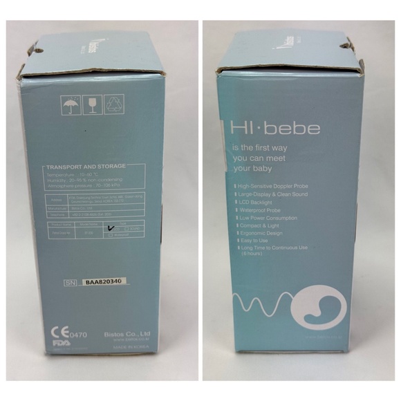 Bistos Hi Bebe Model BT-200 Ultrasound Doppler System - Picture 12 of 12